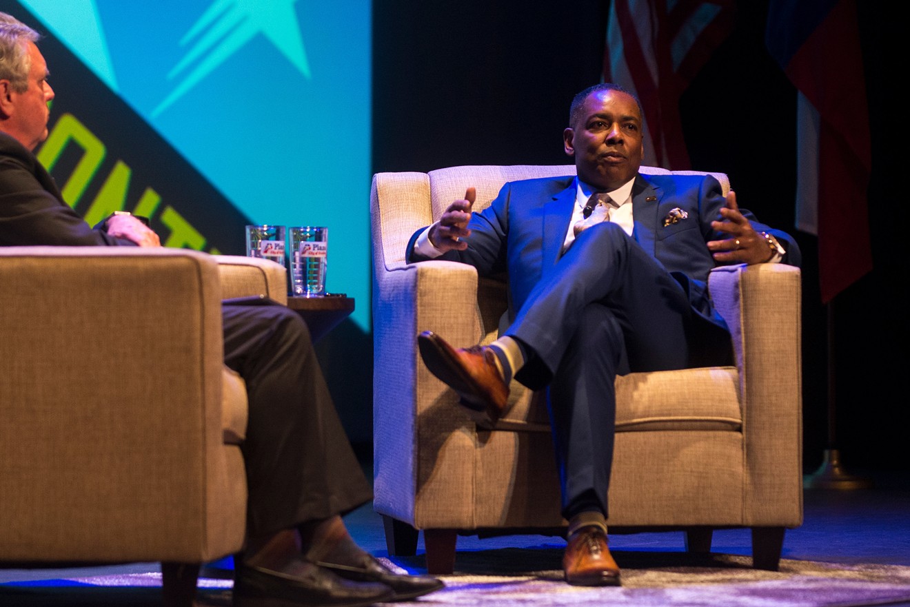 Plano Mayor Harry LaRosiliere spoke at Plano's state of the city event Feb. 15.