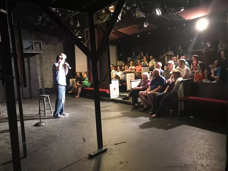 Image: Comedian Austen Silver performs at last year's Plano Comedy Festival at the Art Centre Theatre.