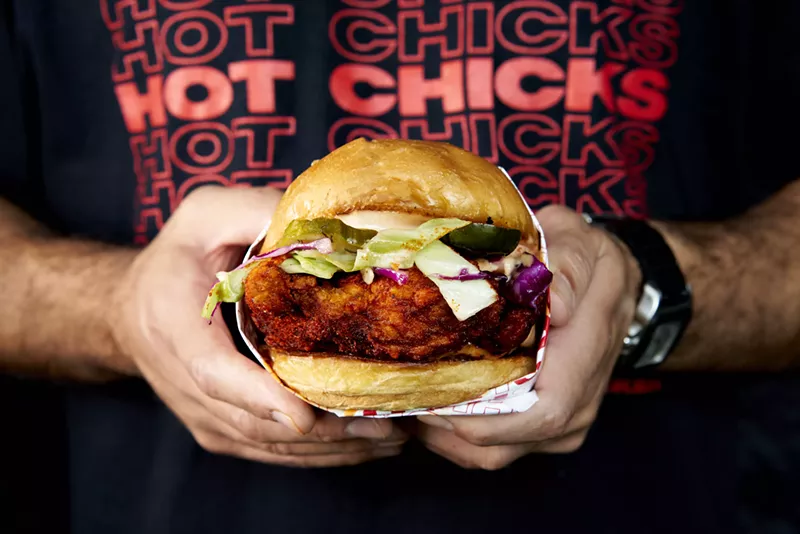 Image: Hooray! Another fried chicken sandwich! (No joking here; we do love 'em.)
