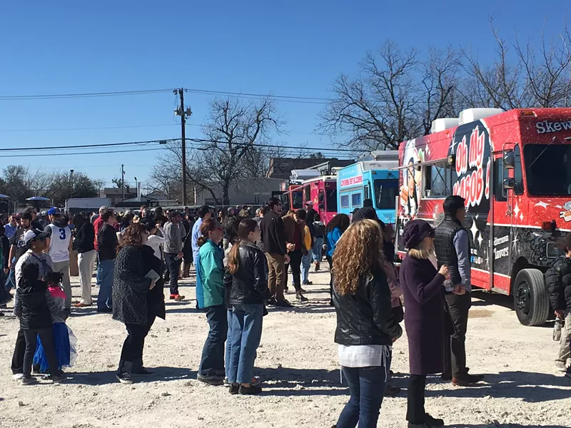 Image: Saturday’s Food Truck Derby saw about a dozen food trucks gather in downtown Plano.