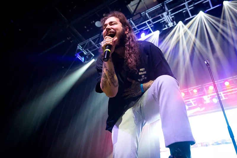 Image: Post Malone performed to a sold-out crowd at Bomb Factory on Tuesday night.
