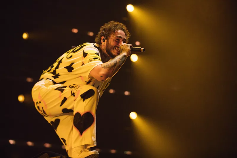 Image: Post Malone headlined Posty Fest this weekend.