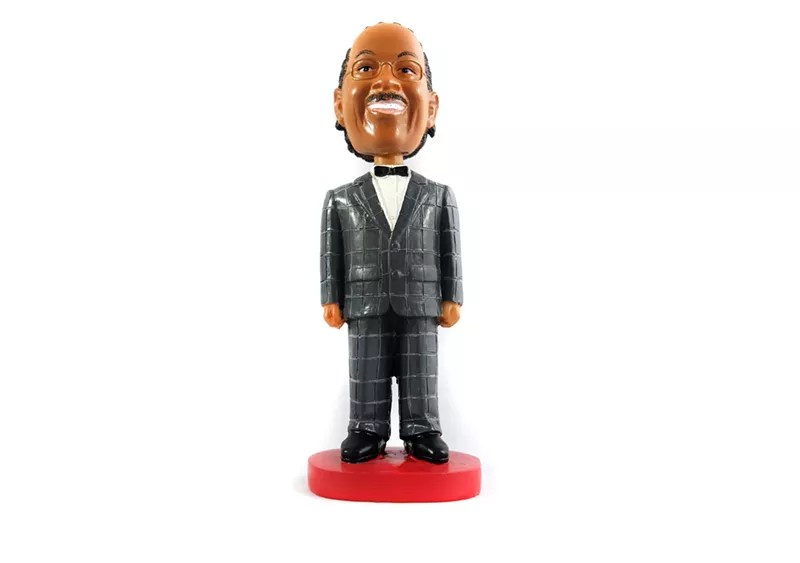 Image: John Wiley Price's campaign sells a bobble-head figurine in his image.