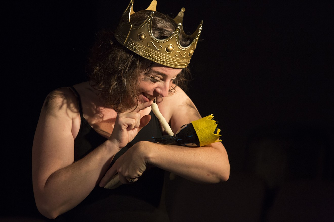 Marianne Galloway plays Lear in Prism Movement Theater's wordless adaptation of King Lear.