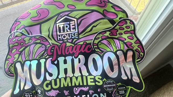 A package of TRE House mushroom gummies.