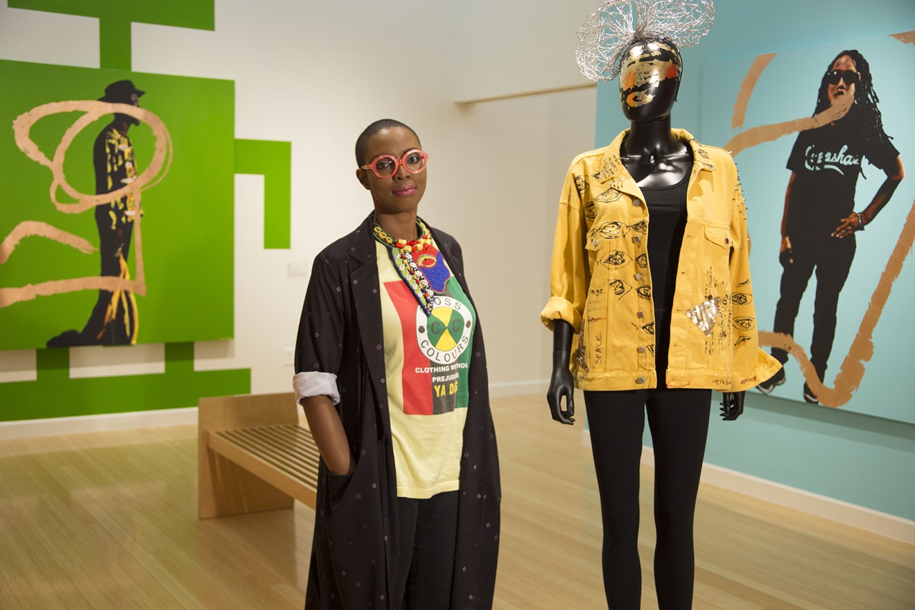 Texas artist Dawn Okoro's exhibition is a celebration of black artists and punk.