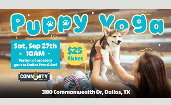 Image: Puppy Yoga at Community!