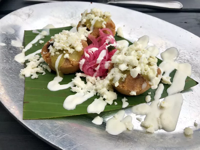 Image: Taco Y Vino's tamale bites