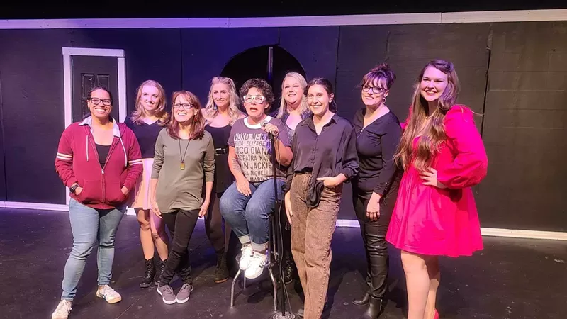 Image: Anna Barden (far right) is back with her all-woman comedy show, Queen For a Day.
