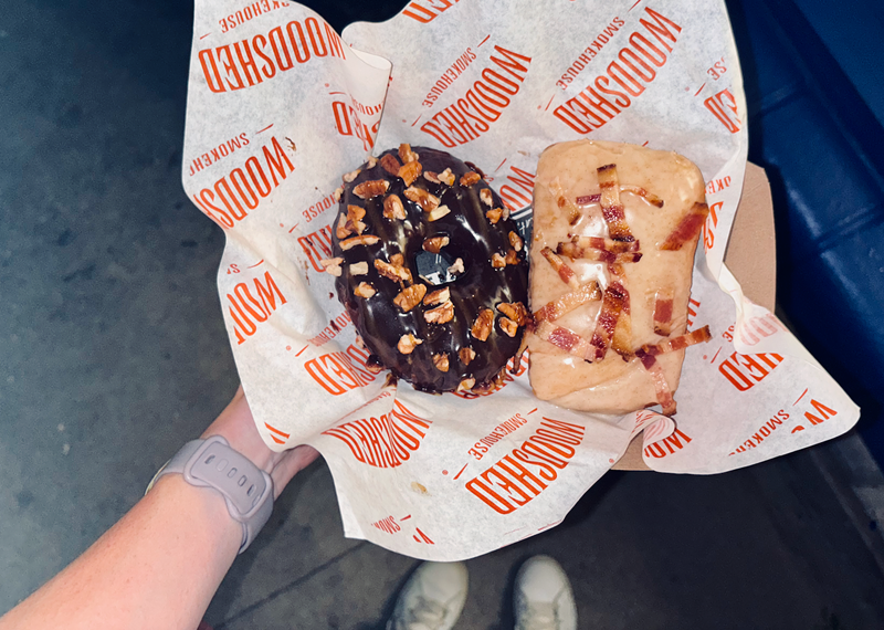 Image: doughnuts on offer at Queenie's Back Dough.