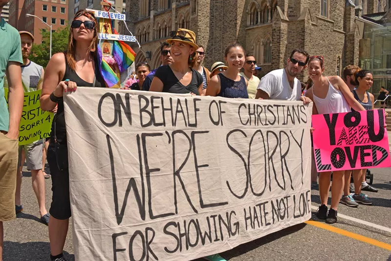 Image: This photo is of Christians in Canada in 2014 — not Texas, but Canada, which is the opposite of Texas.