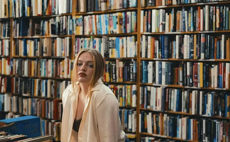Image: Remy Reilly Helps Herself at Half Price Books