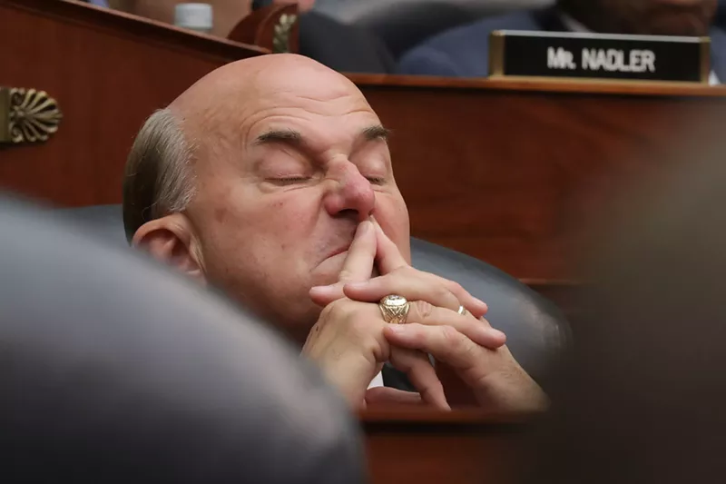 Image: U.S. Rep. Louie Gohmert, in deep thought at the U.S. Capitol on July 24, 2019