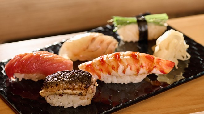 a variety of sushi from Tatsu.
