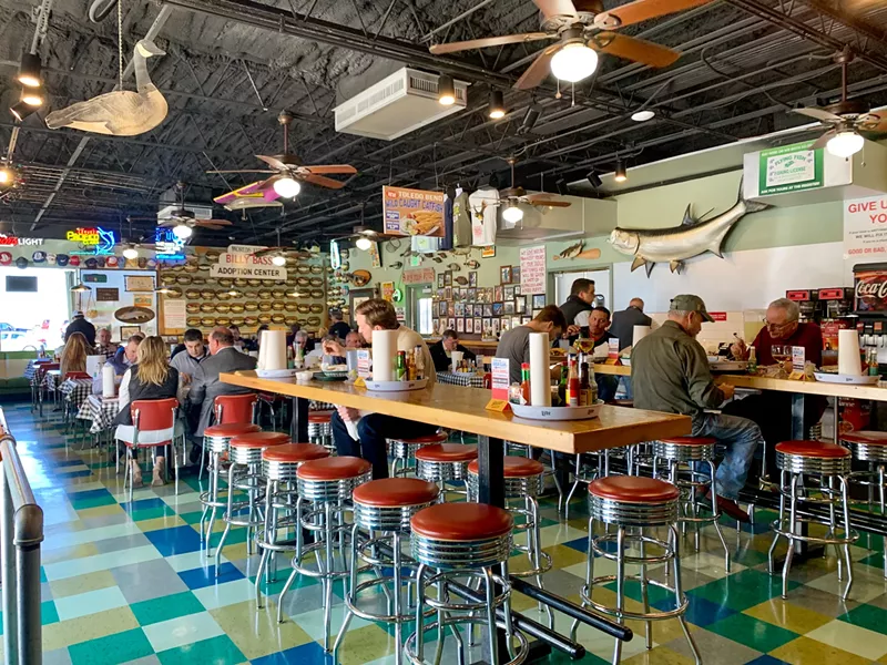 Image: The interior of Flying Fish in West Dallas (pre-COVID)