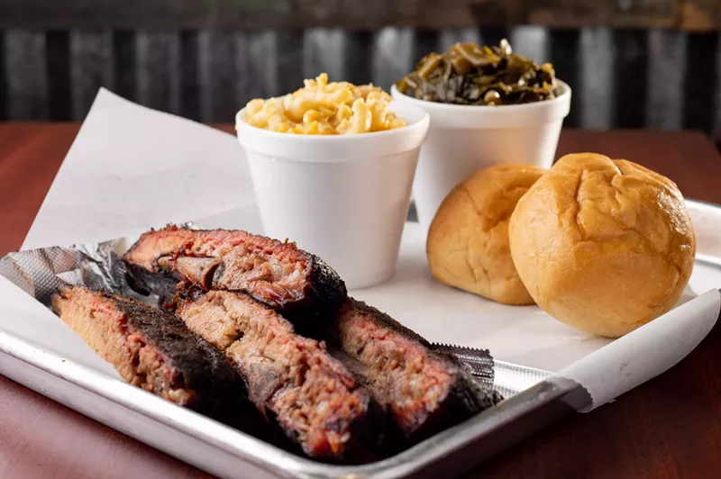 Image: Kissed with hickory smoke and a dry rub, D Jackson's ribs are fall-off-the-bone tender.