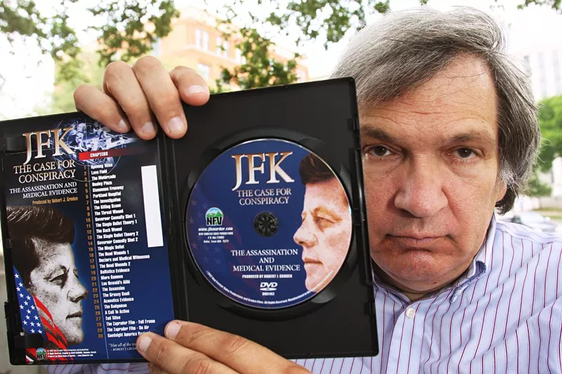 Image: It was never against the law for Robert Groden to sell books, CDs and magazines in Dealey Plaza.