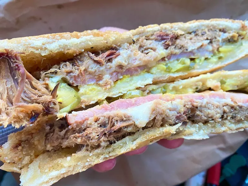 Image: A beautifully engineered Cuban sandwich.