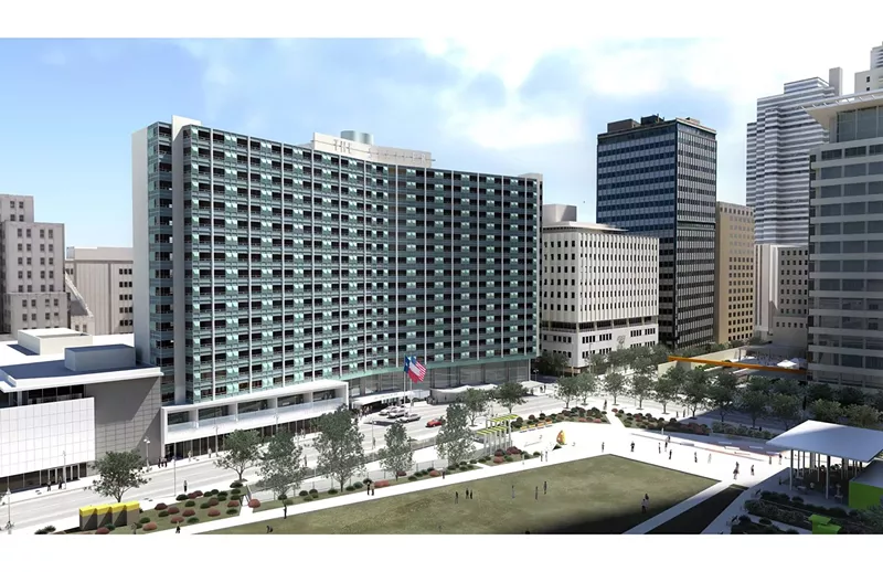 Image: A rendering shows the final plans for The Statler's multimillion-dollar renovations. The new Statler is slated to open in downtown Dallas this fall.