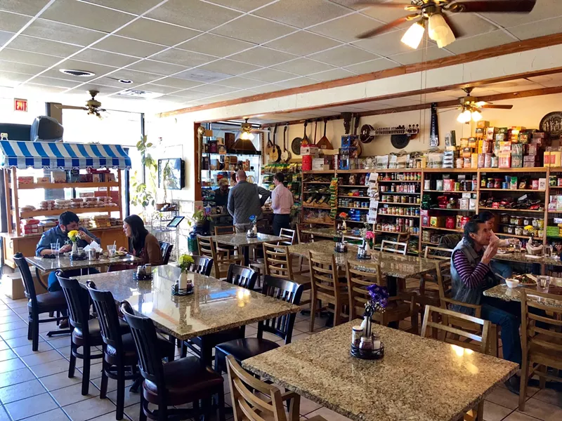 Image: The interior at Sahara Restaurant in North Dallas.