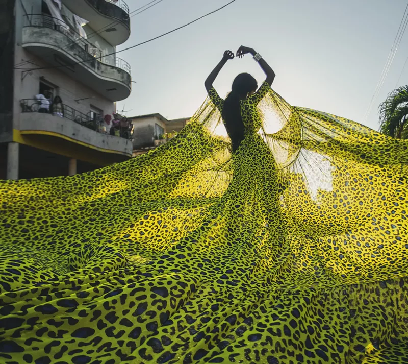 Image: One of the designs by Sai Sankoh, the Dallas designer loved by stars like Beyoncé.