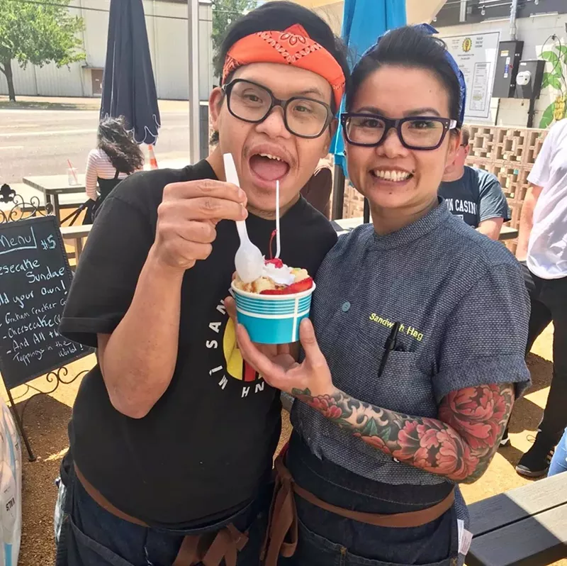 Image: Reyna Duong (right), chef and owner of Sandwich Hag, recently reduced the restaurant's hours, with her family and team in mind.