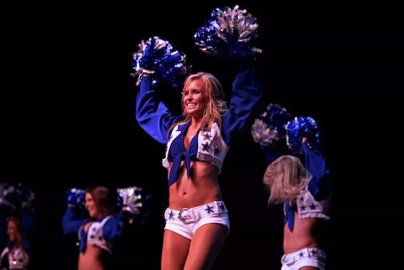 Image: We're not cheering for the sexist comments left for the Dallas Cowboys Cheerleaders on their fan pages.