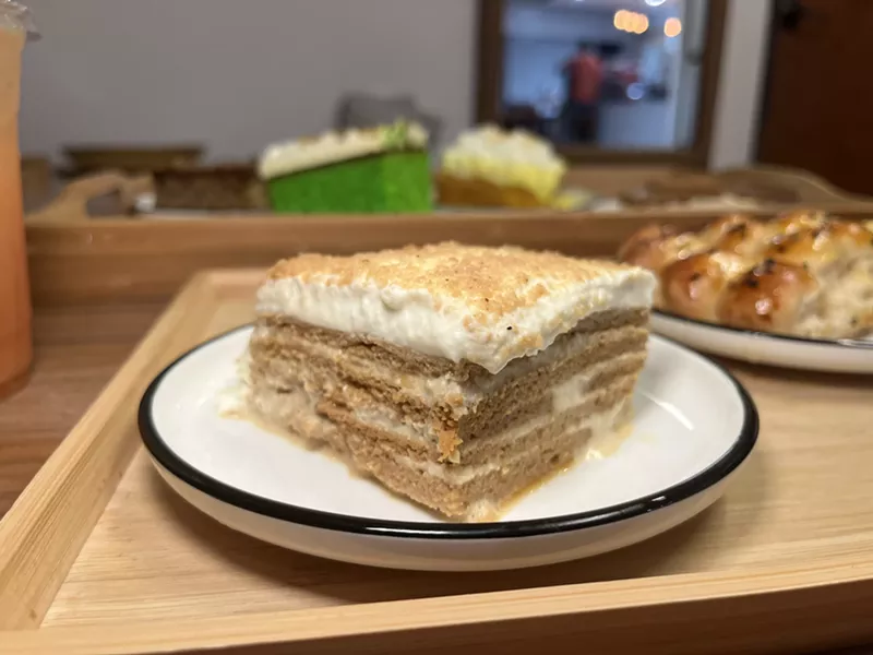 Image: Sayfani's signature honey cake is layered with a fluffy whipped cream.
