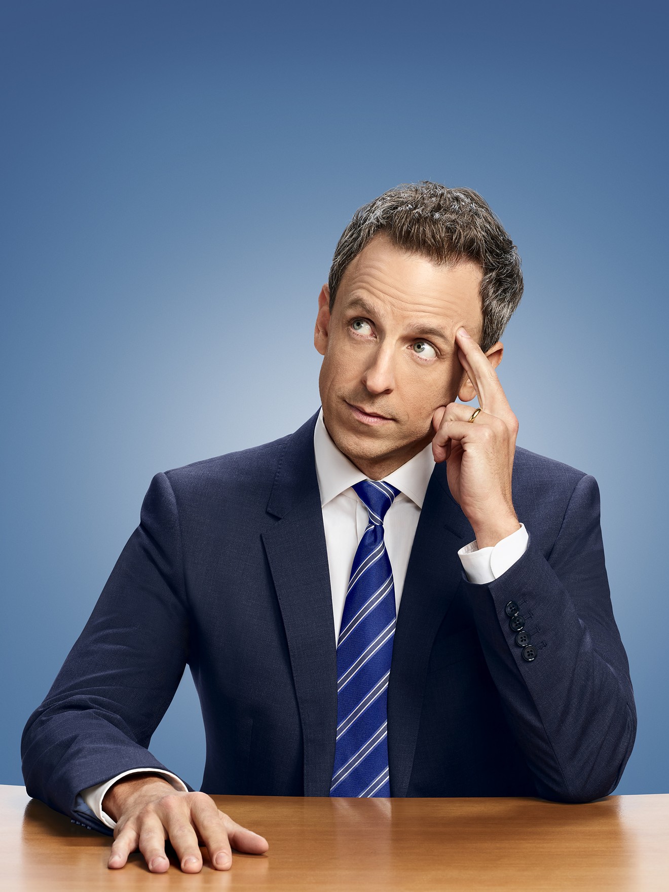 Seth Meyers can wait all night, mister, so don't expect him to namedrop you-know-who at The Majestic.
