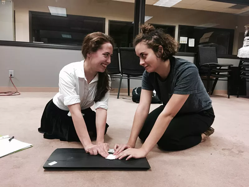 Image: The teenage protagonist, Arrah, and her best friend, Rachel, embody the “romance” of the play.