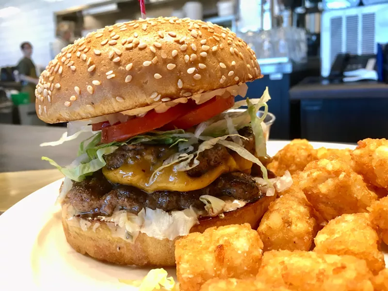 Image: Double cheese, double beef, Thousand Island dressing and a sesame seed bun: The new Mockingburger is $8.99.