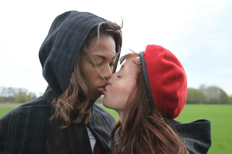 Image: Kita Updike (left) and Olivia Kundisch are two of the stars of The Misandrists, Bruce LaBruce’s spirited provocation about a squad of young lesbians.