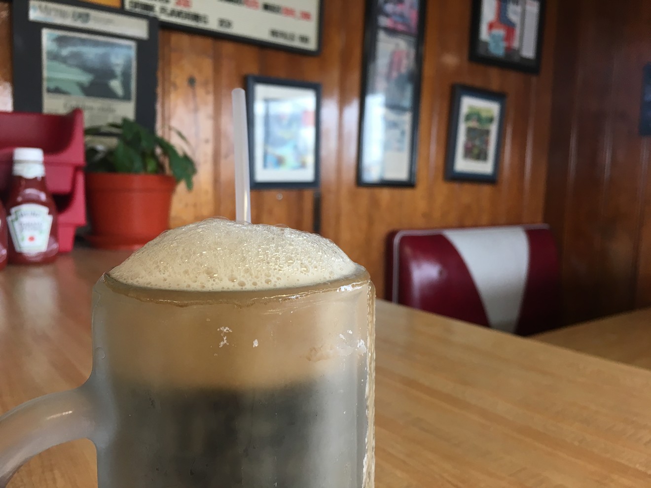 The frothy root beer at Dairy-Ette.