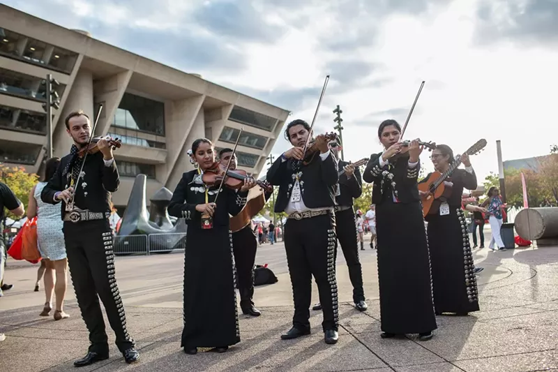 Image: Gorge on tacos while you listen to mariachi bands at this year's Tacolandia on Oct. 7.