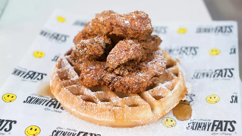 Image: The Chickawaffadopolis exists on the "happy" — aka "not healthy" — side of SkinnyFats' menu.