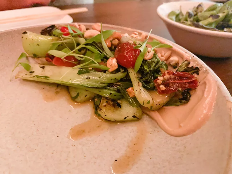 Image: Baby bok choy at Uchiko