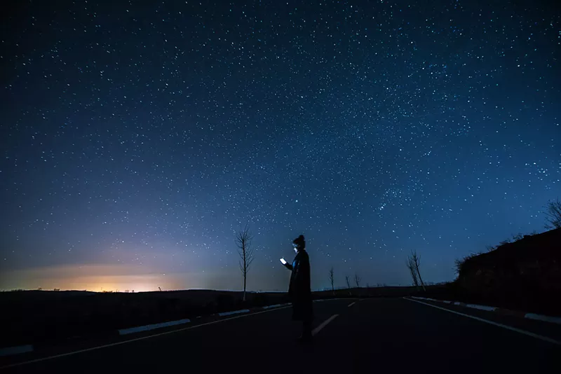 Image: Ad astra. When the natural night sky is so dope that you have to tweet about it.