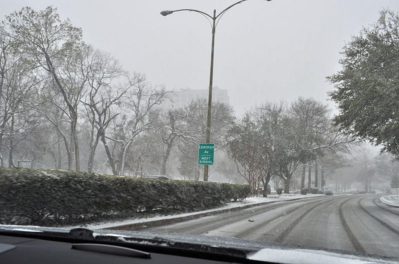 Beware the Dallas driver in the snow.