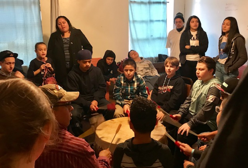 Image: The Soar Beyond Youth Mentor Organization met right before the Dallas Women's March on Jan. 20.