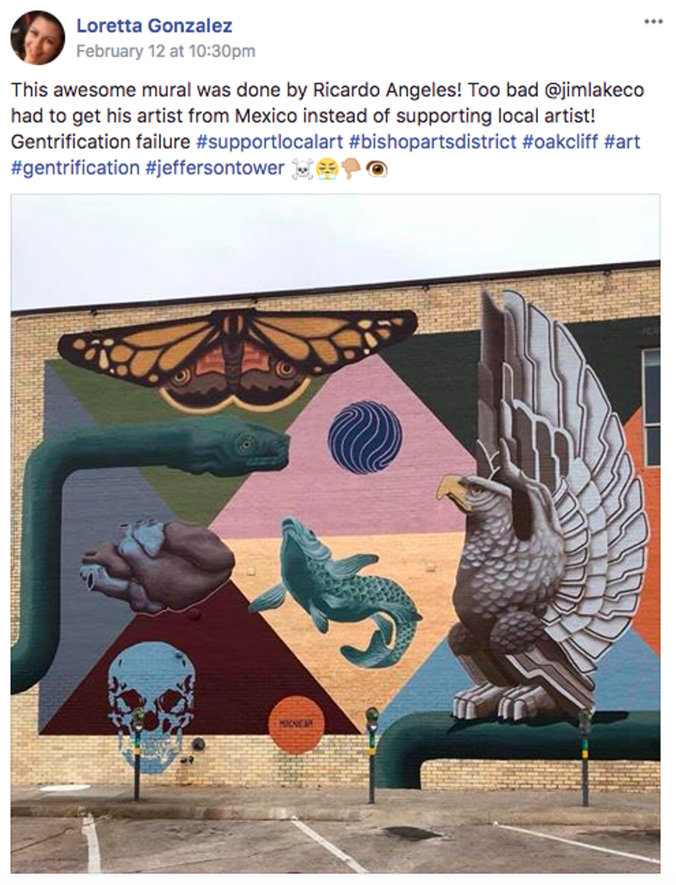 Are you offended a nonlocal artist designed this mural?