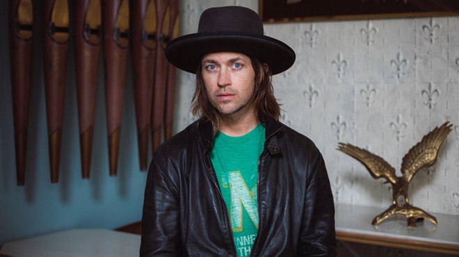 Old 97's singer Rhett Miller, pictured in a black hat, hosts a podcast where he interviews Dallas-based and national artists.