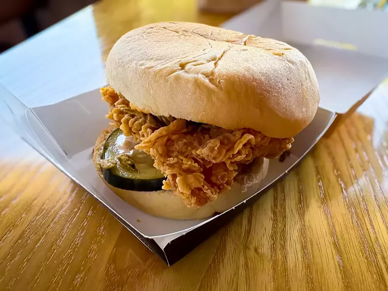 Image: Golden Chick's pimento crunchwich
