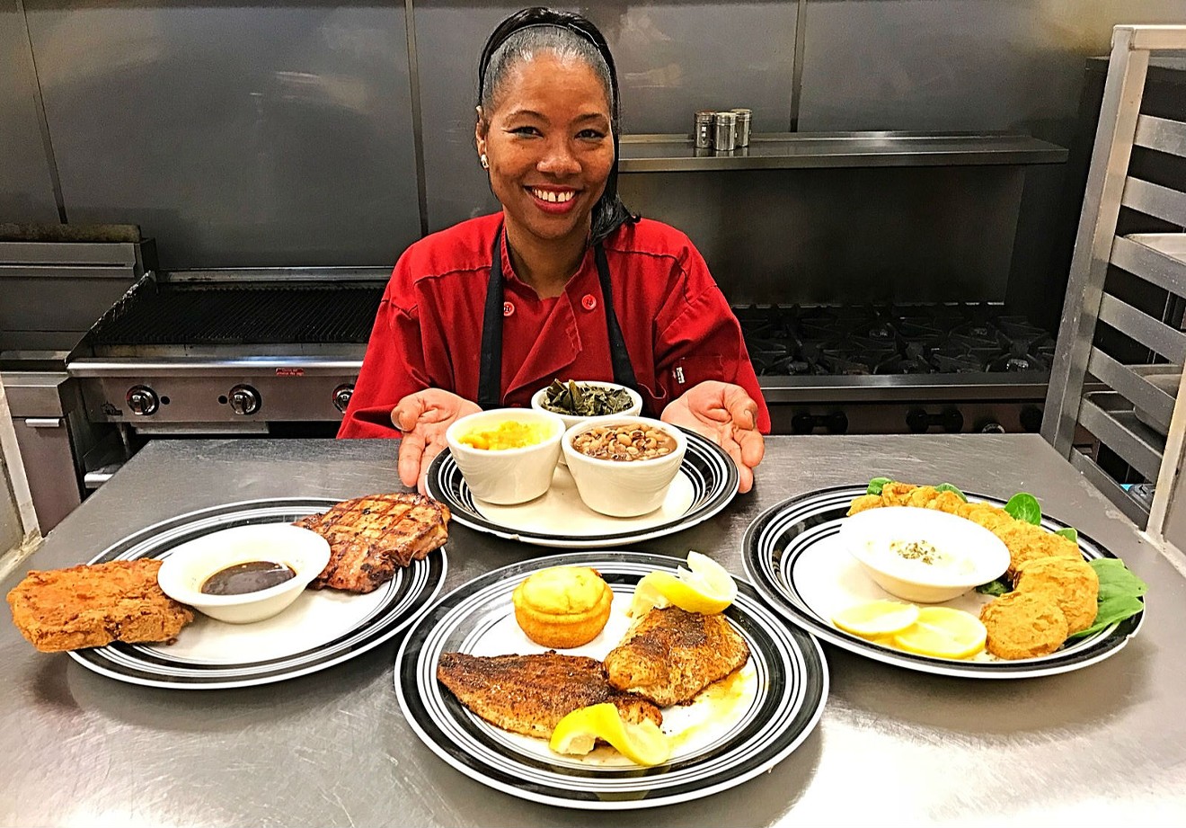 Chef Mary Davis at Ms. Mary's Southern Kitchen in Carrollton