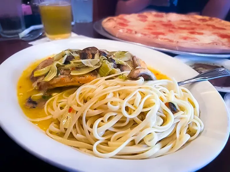 Image: Each bite of the tilapia piccata at Spazo is a unique piece of art.