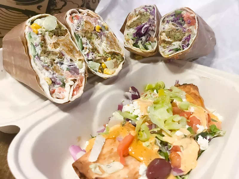 Image: Doner wraps and doquitos at Spitz