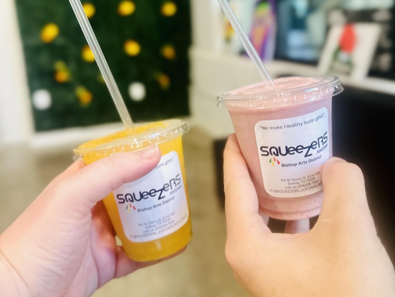 Squeezers, a new juice bar in Bishop Arts District, offers juice, smoothies, wellness shots and more.