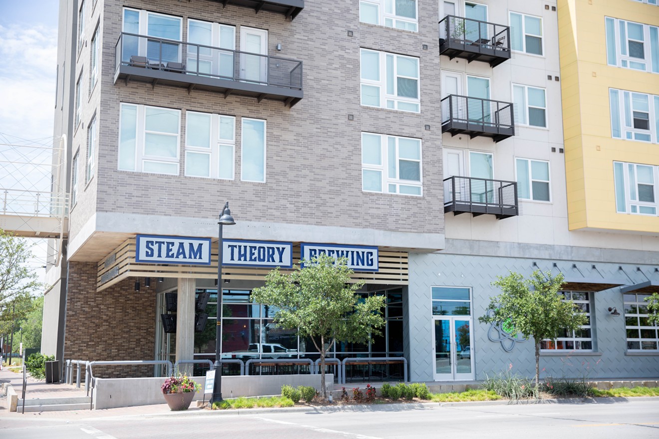 Steam Theory Brewing is in the Cypress at Trinity Groves building just across from the West Dallas restaurant incubator.