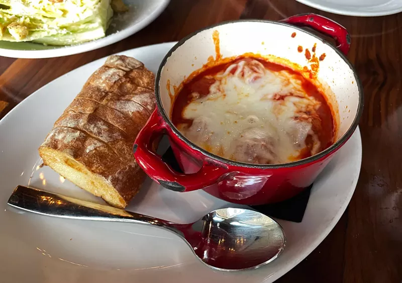 Image: Order the meatballs and try your hardest not to slip the serving pot into your bag.