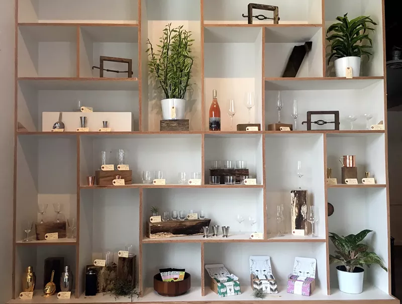 Image: Bar & Garden doesn't just sell natural wines and additive-free liquor; they also sell gorgeous barware and even plants.