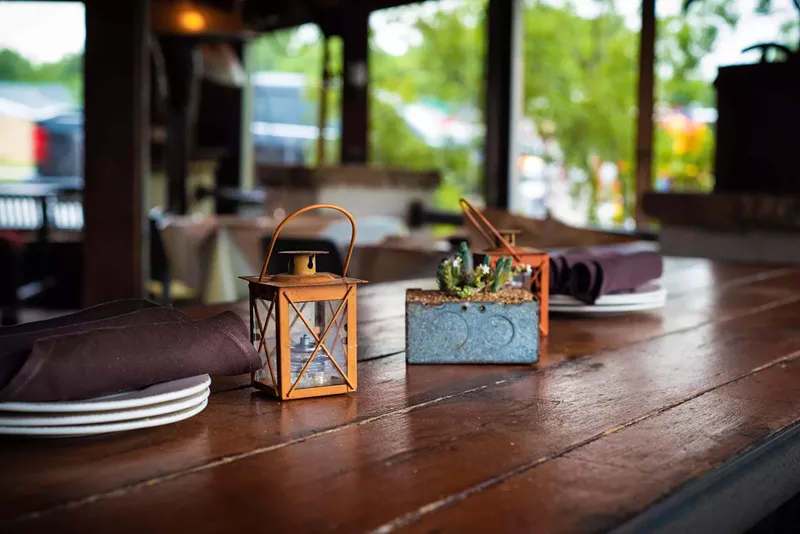 Image: Bolsa's patio is sweet, rustic and all-weather.